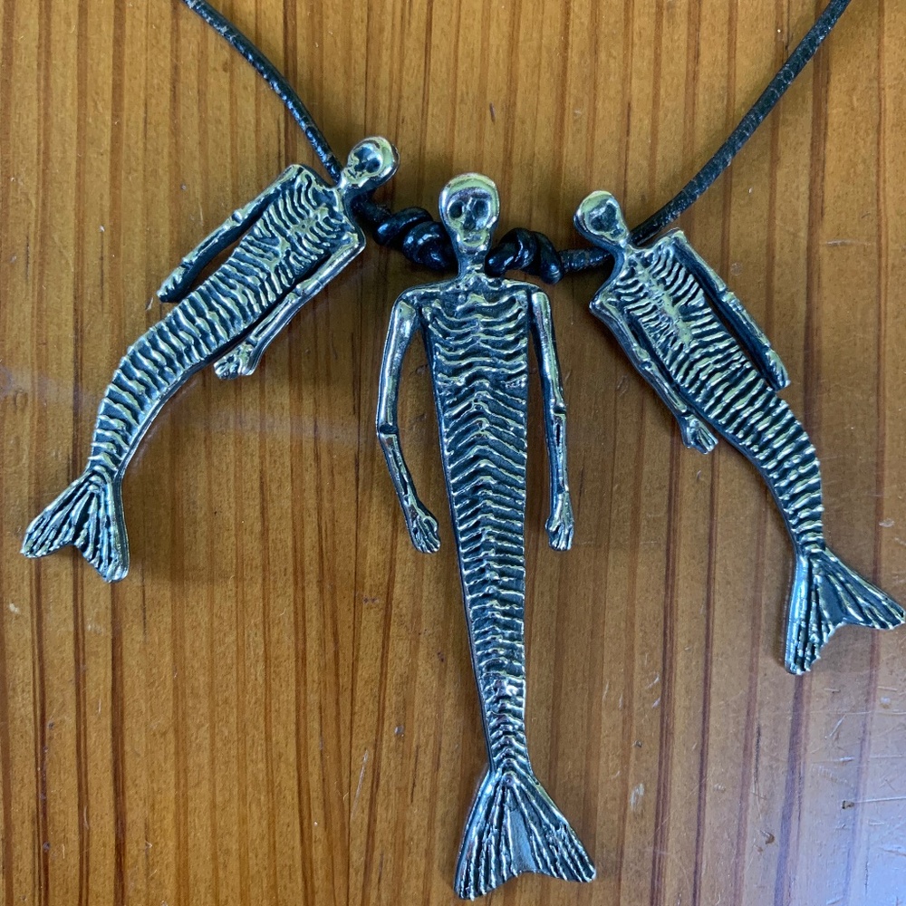Mermaid Skeleton Necklace